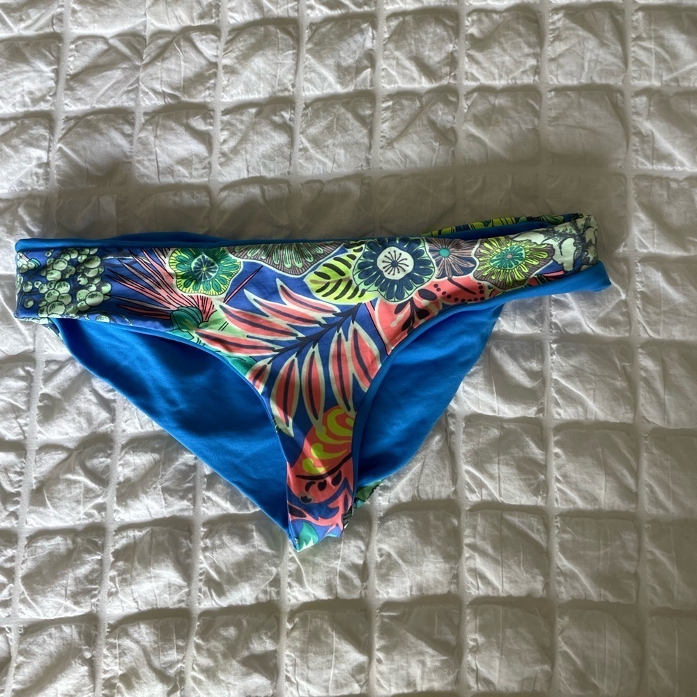 Maaji Reversible Tropical Print Bikini Bottom